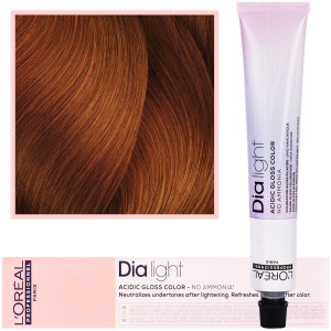 Loreal Dia Light - profesjonalna trwała farba do włosów, 50ml 7.40 Blond Miedziany Intensywny