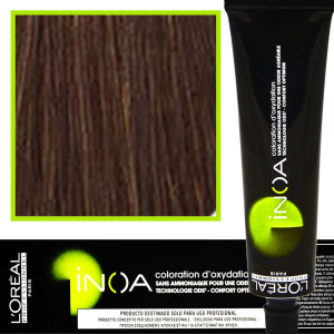Loreal Professionnel Inoa - farba do włosów bez amoniaku z dodatkową ochroną włosa, 60ml 6.8 Ciemny Blond Mokka