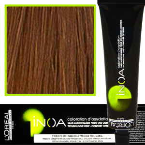 Loreal Professionnel Inoa - farba do włosów bez amoniaku z dodatkową ochroną włosa, 60ml 7.34 Złoty Blond Miedziany