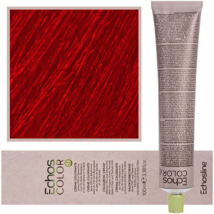 Echosline Echos Color Colouring Cream - wegańska farba do włosów, 100ml ROSSO | Czerwony