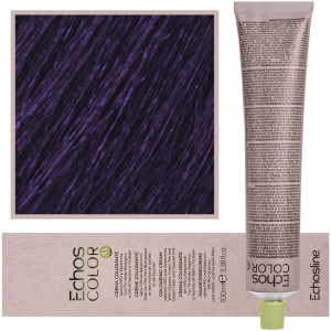 Echosline Echos Color Colouring Cream - wegańska farba do włosów, 100ml VIOLET | Fioletowy