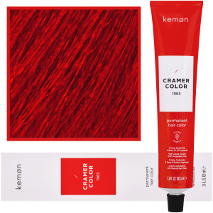Kemon Cramer Color - kremowa farba do włosów z olejem kokosowym, 100ml Cl,55 | Czerwony wzmacniacz