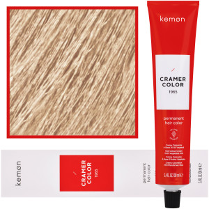 Kemon Cramer Color - kremowa farba do włosów z olejem kokosowym, 100ml 101 | Popielaty Super-Rozjaśniacz