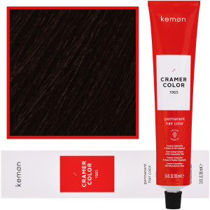 Kemon Cramer Color - kremowa farba do włosów z olejem kokosowym, 100ml 4,43 | Miedziany Złoty Brąz