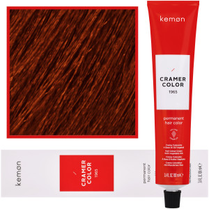 Kemon Cramer Color - kremowa farba do włosów z olejem kokosowym, 100ml 6,44 | Ciemny Głęboki Miedziany Blond