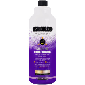 Morfose Silver Conditioner - odżywka do włosów blond i siwych, nawilża i dodaje blasku, 1000ml
