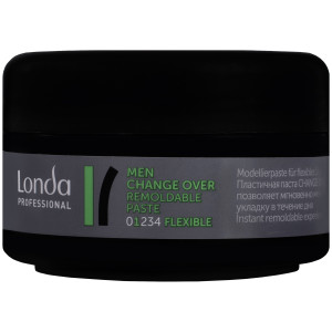 Londa Men Change Over Remoldable Paste – elastyczna pasta do stylizacji męskich włosów, 75ml