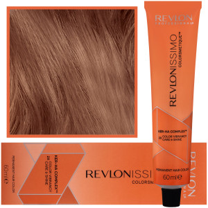 Revlon Revlonissimo Colorsmetique - kremowa farba do włosów, 60ml 7,4 | Średni Miedziany Blond