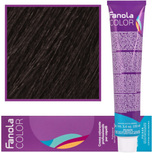 Fanola Crema Color farba - profesjonalny krem koloryzujący, 100 ml 5.00 | Intensywny Jasny Kasztan