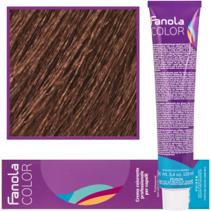 Fanola Crema Color farba - profesjonalny krem koloryzujący, 100 ml 8.14 | Cacao