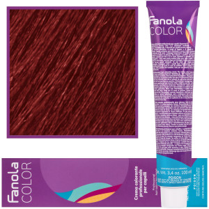 Fanola Crema Color farba - profesjonalny krem koloryzujący, 100 ml 7.6 | Średni Blond Czerwony
