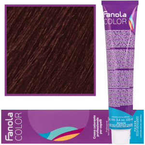 Fanola Crema Color farba - profesjonalny krem koloryzujący, 100 ml 5.66 | Jasny Brąz Czerwony Intensywnie