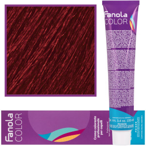 Fanola Crema Color farba - profesjonalny krem koloryzujący, 100 ml 7.66 | Średni Blond Czerwony Intensywnie