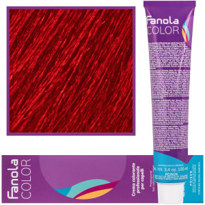 Fanola Crema Color farba - profesjonalny krem koloryzujący, 100 ml Rosso Cor. | (Korektor) Czerwień