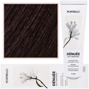Montibello Denuee - naturalna wegańska farba do włosów bez amoniaku, 60ml 3 | Ciemny Brąz