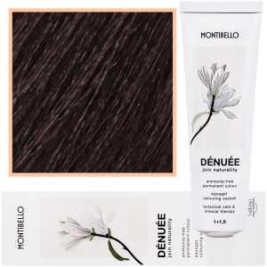 Montibello Denuee - naturalna wegańska farba do włosów bez amoniaku, 60ml 4,61 | Popielaty Kasztanowy Brąz
