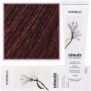 Montibello Denuee - naturalna wegańska farba do włosów bez amoniaku, 60ml 5,7 | Czerwony Jasny Brąz