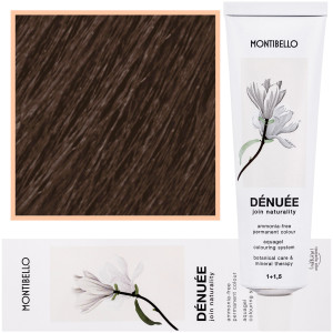 Montibello Denuee - naturalna wegańska farba do włosów bez amoniaku, 60ml 6,61 | Popielaty Kasztanowy Ciemny Blond