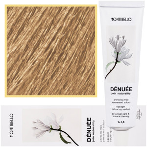 Montibello Denuee - naturalna wegańska farba do włosów bez amoniaku, 60ml 9,31 | Popielaty Złoty Bardzo Jasny Blond