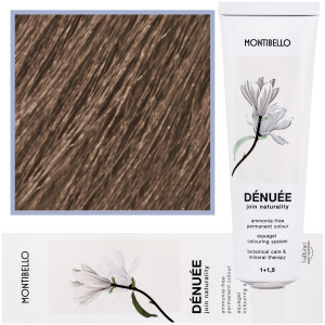 Montibello Denuee - naturalna wegańska farba do włosów bez amoniaku, 60ml 7,13 | Popielato-Złoty Blond