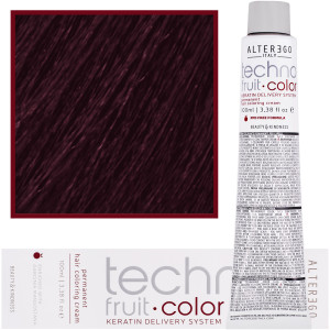 Alter Ego Technofruit Color - farba z keratyną do trwałej koloryzacji włosów, 100ml 5/5 | Jasny Brąz Mahoniowy