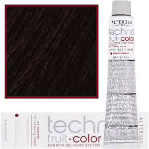 Alter Ego Technofruit Color - farba z keratyną do trwałej koloryzacji włosów, 100ml 6/31 | Ciemny Blond Złoto Popielaty