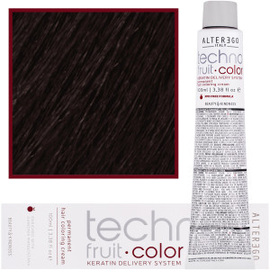 Alter Ego Technofruit Color - farba z keratyną do trwałej koloryzacji włosów, 100ml 6/72 | Ciemny Blond Brązowy Irys