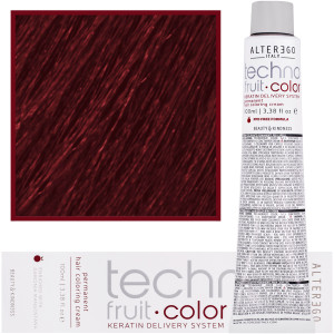 Alter Ego Technofruit Color - farba z keratyną do trwałej koloryzacji włosów, 100ml 7/6 | Blond Czerwony