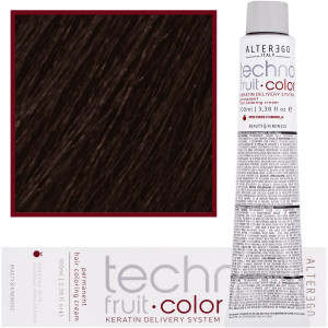 Alter Ego Technofruit Color - farba z keratyną do trwałej koloryzacji włosów, 100ml 7/7 | Blond Orzechowy