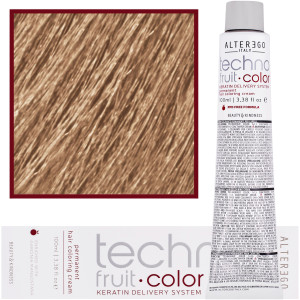 Alter Ego Technofruit Color - farba z keratyną do trwałej koloryzacji włosów, 100ml 9/3 | Bardzo jasny Blond Złoty
