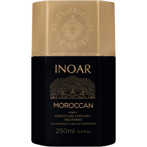 Inoar Moroccan Keratin - termoaktywna kuracja keratynowa do prostowania włosów, 250ml