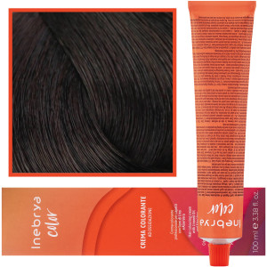 Inebrya Color - farba krem koloryzujący do włosów, 100ml 4/9 | Ciemna Czekolada
