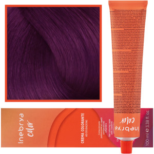 Inebrya Color - farba krem koloryzujący do włosów, 100ml 5/62 | Jasny Czerwony Fioletowy Kasztanowy