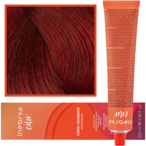 Inebrya Color - farba krem koloryzujący do włosów, 100ml 5/66F | Jasny Czerwony Ognisty Kasztanowy