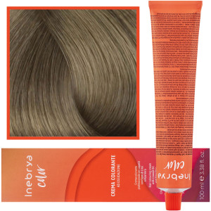 Inebrya Color - farba krem koloryzujący do włosów, 100ml 8/1 | Jasny Popielaty Blond