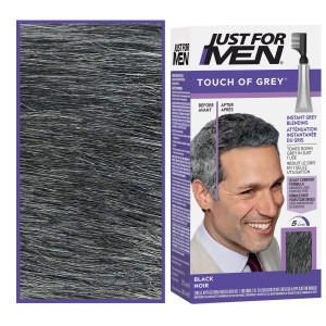 Just For Men Touch of Grey - odsiwiacze do włosów dla mężczyzn, 40g T55 | Czarny