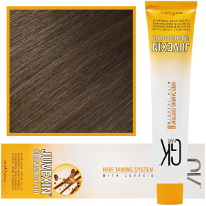 GK Hair Juvexin - farba do koloryzacji włosów z keratyną, 100ml 7,1 | Popelaty Blond