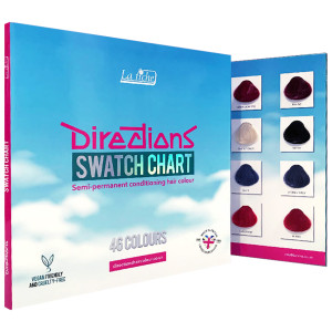 La Riche Directions - paleta kolorów wegańskich tonerów hair dye, 46 intensywnych odcieni