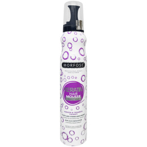 Morfose Keratin Hair Mousse - utrwalająca pianka do włosów z keratyną, 200ml