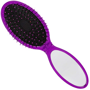 Wet Brush Pop And Go Detangler - szczotka podróżna z lusterkiem Purple | Fioletowy