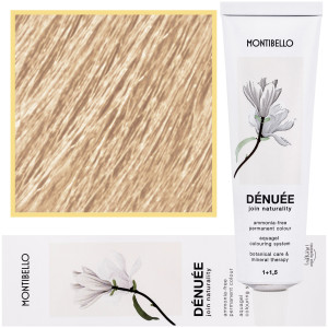 Montibello Denuee - naturalna wegańska farba do włosów bez amoniaku, 60ml 10,32 | Perłowy Złoty Platynowy Blond
