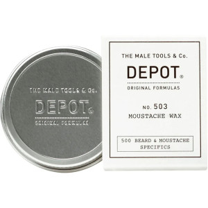 Depot NO. 503 Moustache Wax - nawilżający wosk stylizujący do wąsów i brody, 30ml