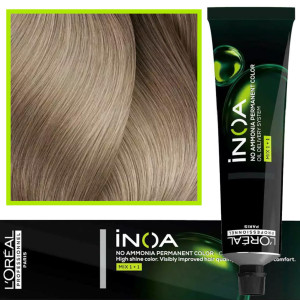 Loreal Professionnel Inoa - farba do włosów bez amoniaku z dodatkową ochroną włosa, 60ml 10.12 Bardzo Bardzo Jasny Blond Popielato Opalizujący