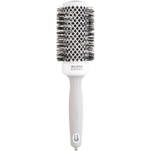 Olivia Garden Expert Blowout Shine White&Grey - ceramiczna szczotka do modelowania włosów, 45mm