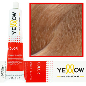Alfaparf Yellow - trwała farba do włosów z aloesem i kiełkami pszenicy, 100ml 8 Cool | Zimny Jasny Naturalny Blond