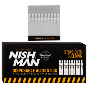 Nishman Disposable Alum Stick - zestaw patyczków na skaleczenia, 24x20mm