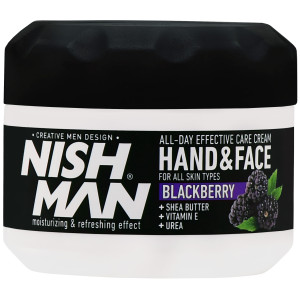 Nishman Hand & Face Cream Blackberry - krem do twarzy i rąk, jeżyna, 300ml