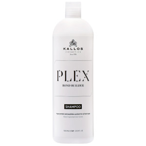 Kallos Plex Bond Builder Shampoo - szampon do włosów z białkiem roślinnym i peptydami, 1000ml