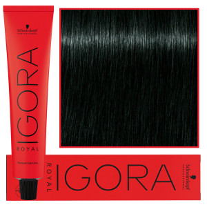 Schwarzkopf Professional Igora Royal - trwała farba do włosów o innowacyjnej formule, 60ml 3-22 | Ciemny Brąz Popielaty Ekstra
