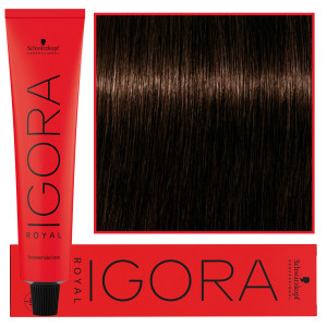 Schwarzkopf Professional Igora Royal - trwała farba do włosów o innowacyjnej formule, 60ml 4-46 | Średni Brąz Beżowo Czekoladowy
